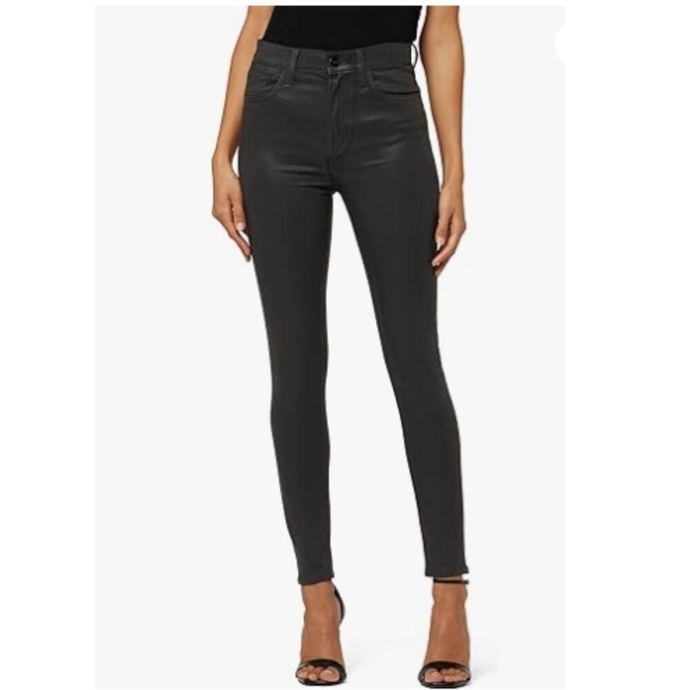 Zara Black Coated Skinny Jeans